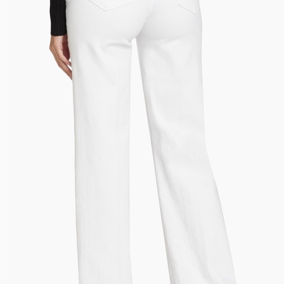 L’Agence Scottie Wide Leg High Rise Jean Blanc White NWOT SZ 27 MSRP $255 - Picture 5 of 7